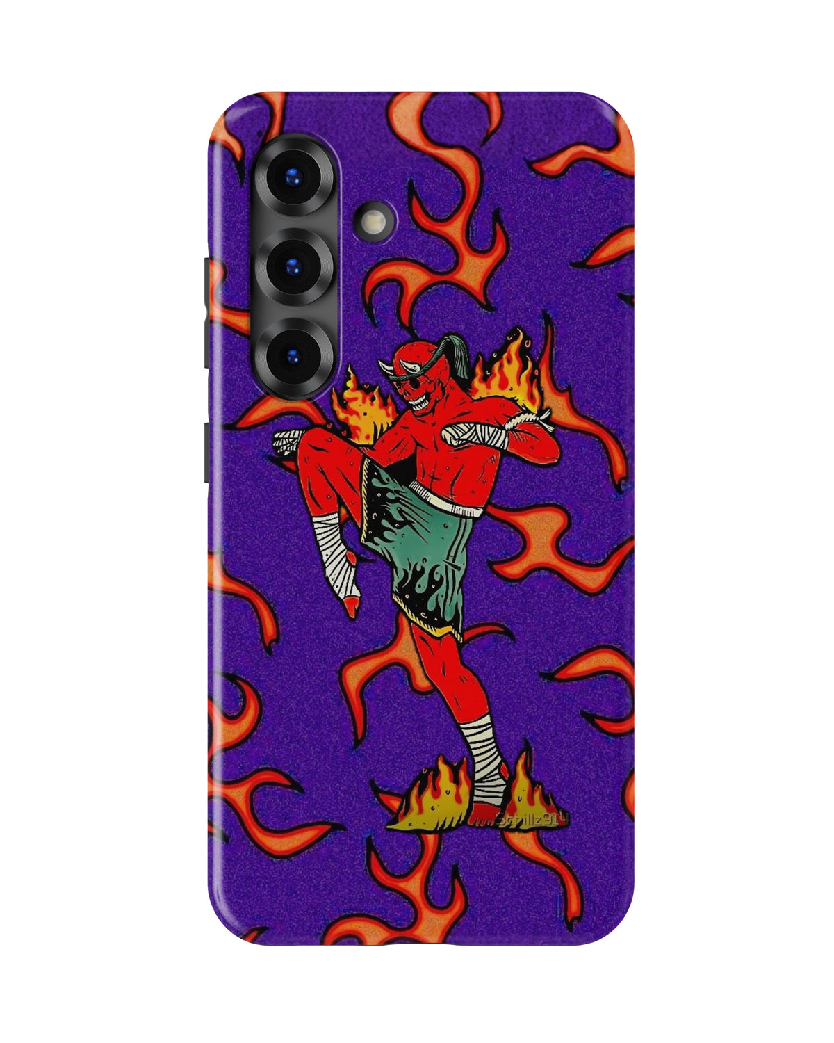 Samsung Galaxy S25 Tank Case | Modernism (Fire Runner)