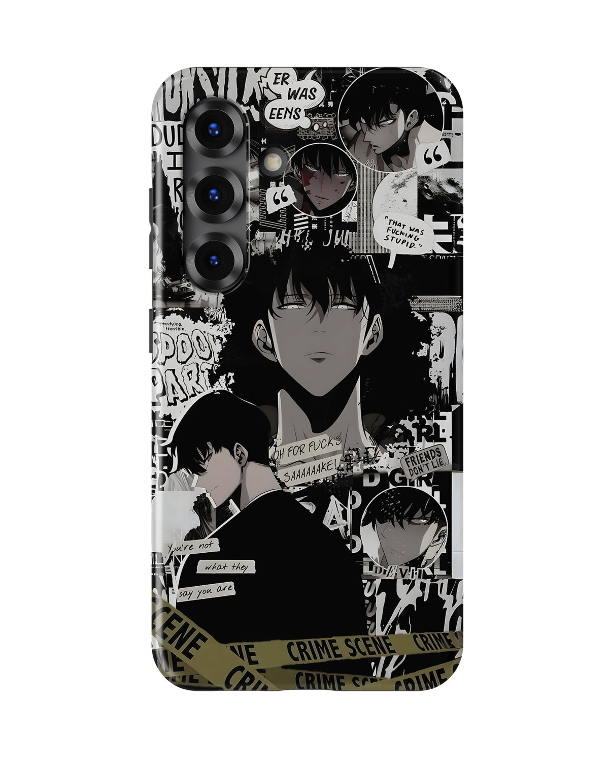 Samsung Galaxy S25 Tank Case | Anime (Manga Noir)