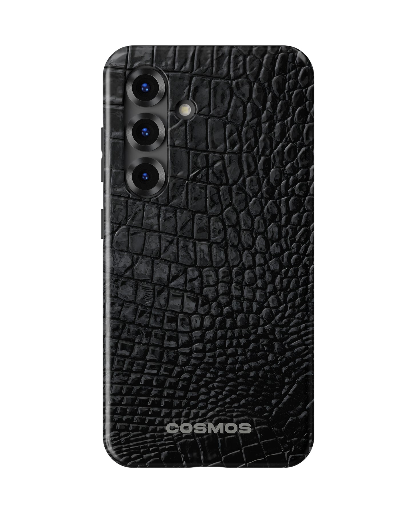 Samsung Galaxy S25 Tank Case | Textures (Obsidian Croc)