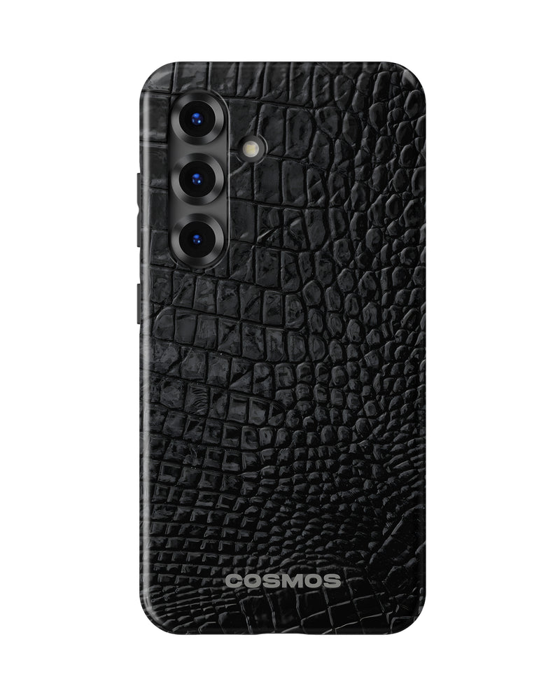 Samsung Galaxy S25 Tank Case | Textures (Obsidian Croc)