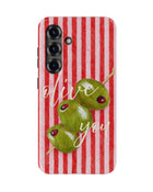Samsung Galaxy S25 Tank Case | Girls Aesthetics (Olive Love)