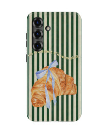 Samsung Galaxy S25 Tank Case | Girls Aesthetics (Paris Croissant)