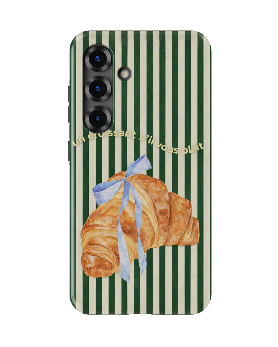 Samsung Galaxy S25 Tank Case | Girls Aesthetics (Paris Croissant)