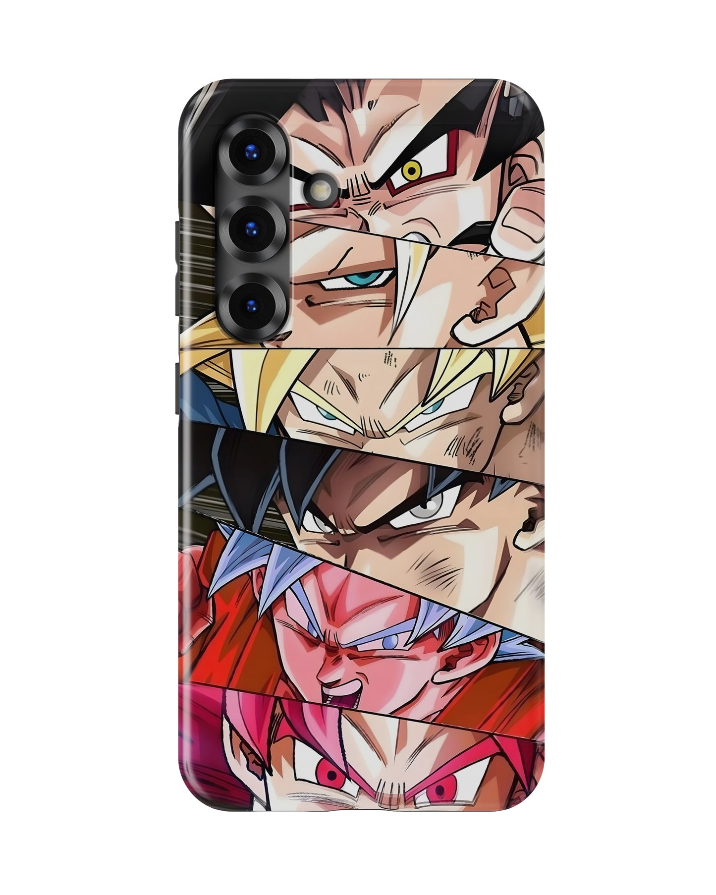 Samsung Galaxy S25 Tank Case | Anime (Saiyan Faces)