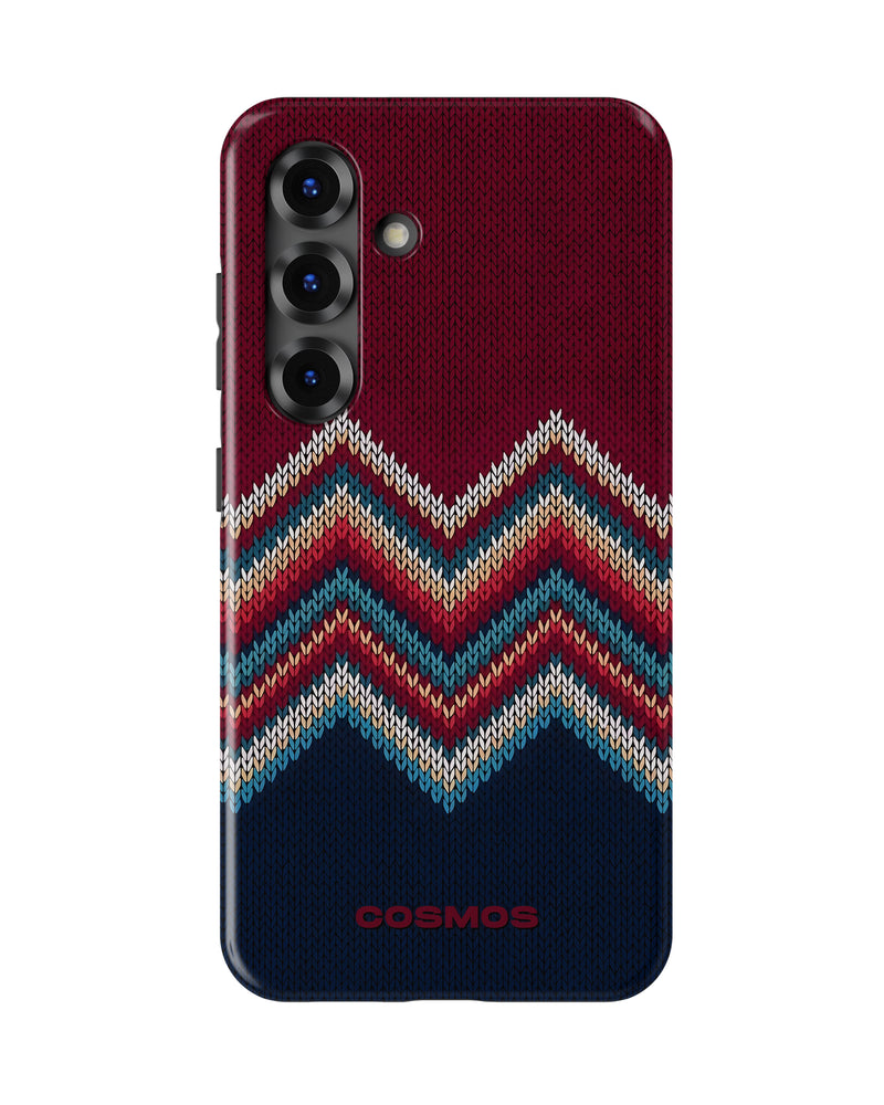 Samsung Galaxy S26 Tank Case | Textures (Winter Chevron)