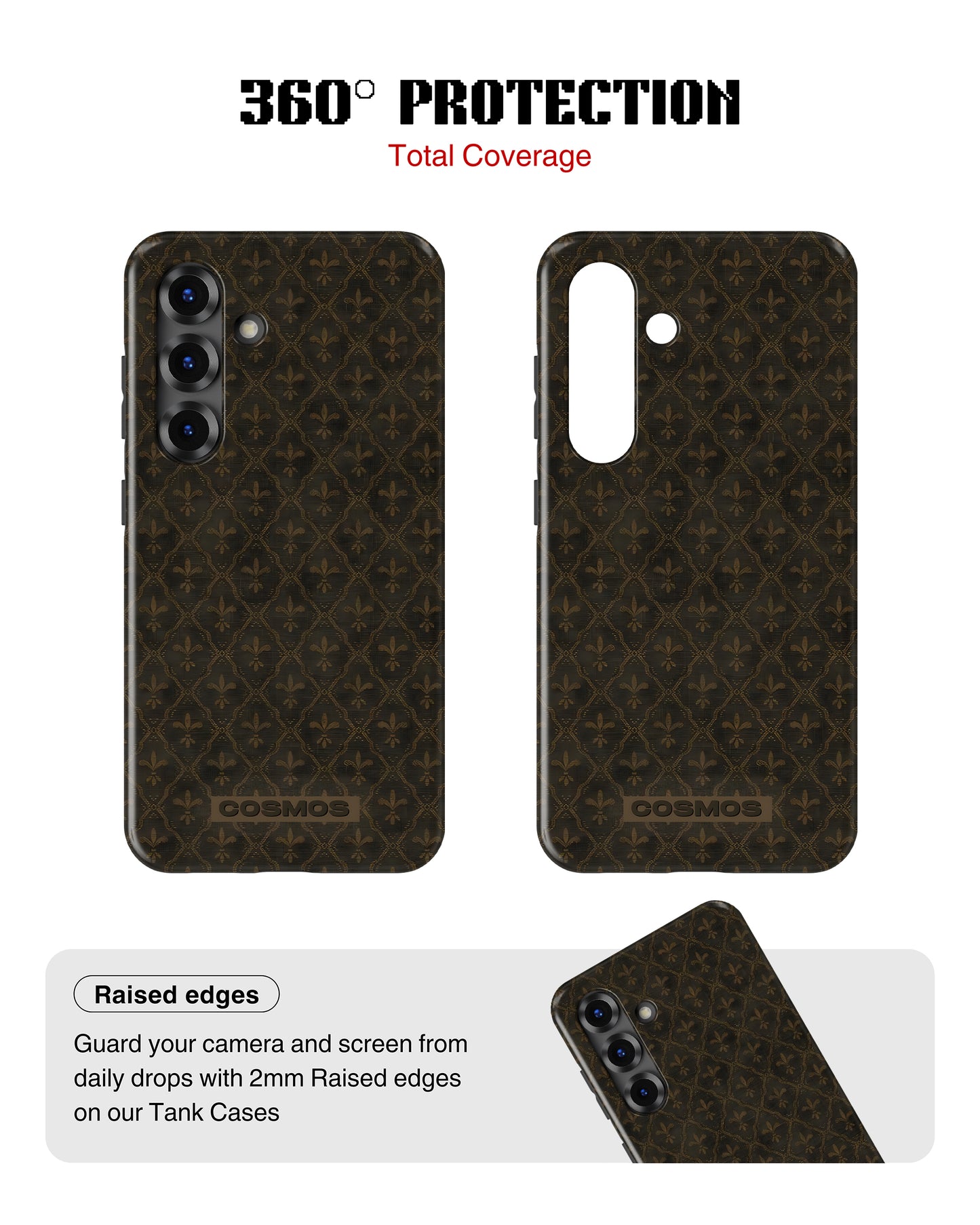 Samsung Galaxy S25 Tank Case | Textures (Antique Fleur)