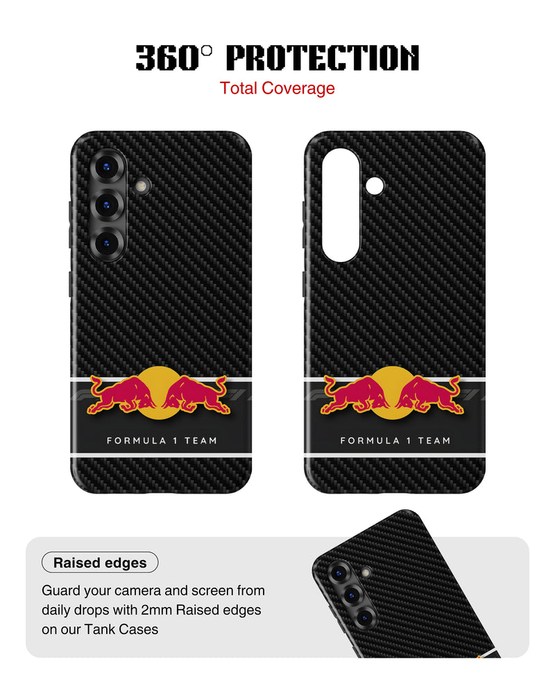 Samsung Galaxy S25 Tank Case | Formula 1 (Carbon Redbull)