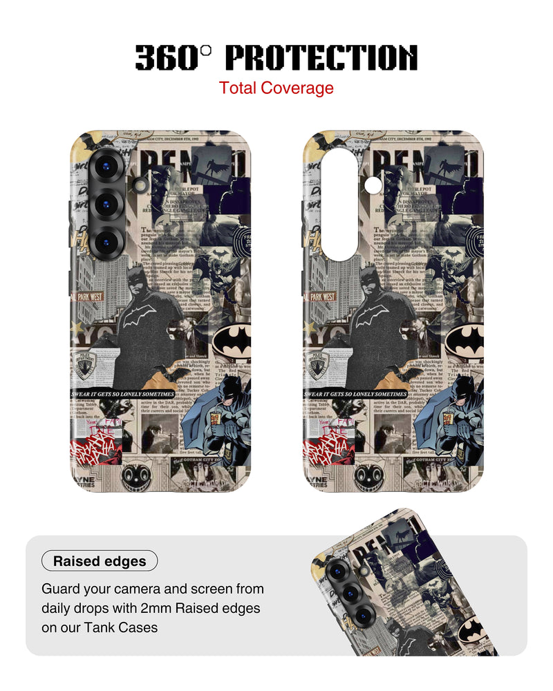 Samsung Galaxy S25 Tank Case | Superhero (Dark Chronicle)