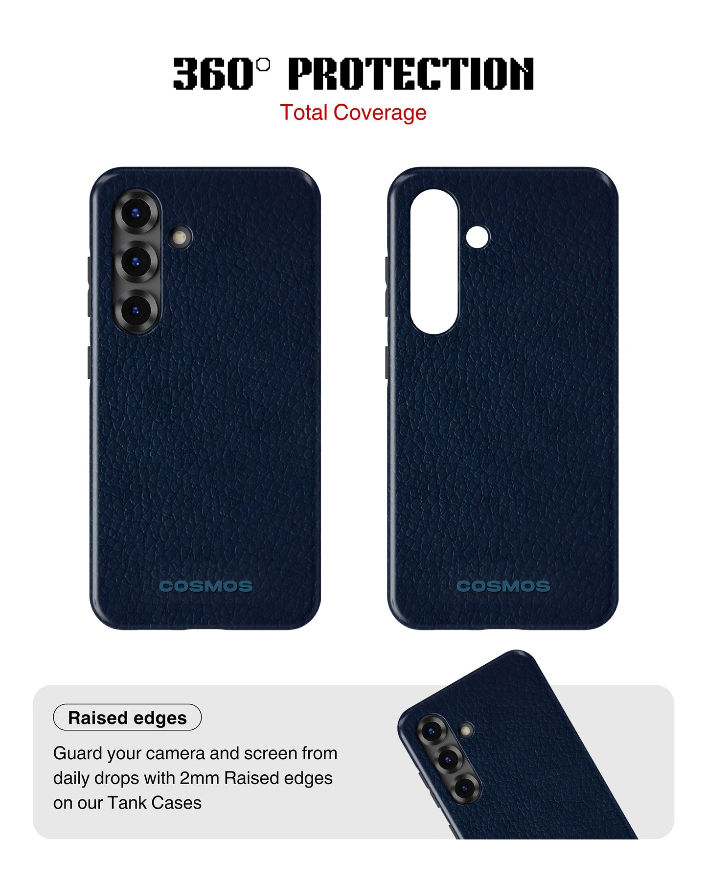 Samsung Galaxy S26 Tank Case | Textures (Deep Navy)