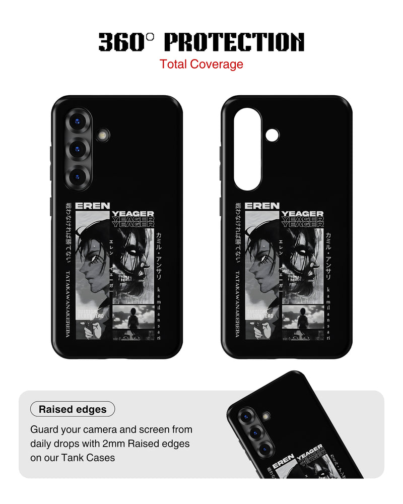 Samsung Galaxy S25 Tank Case | Anime (Eren Yeager)