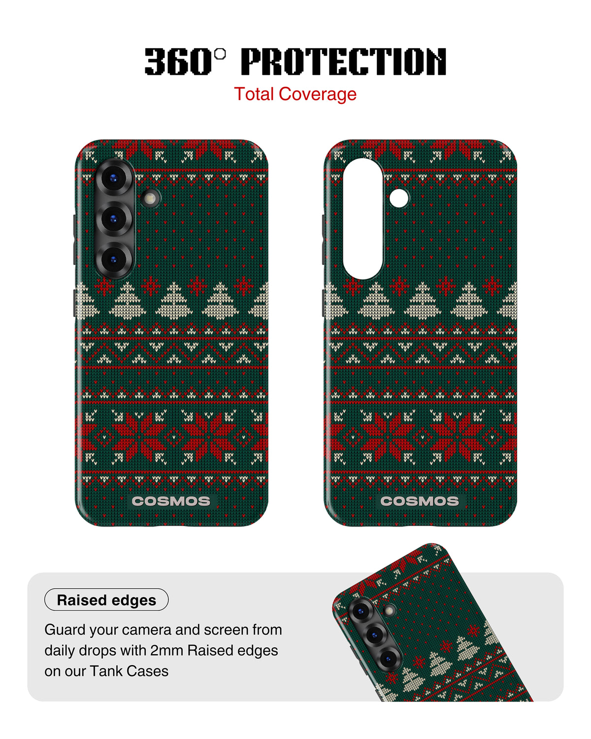 Samsung Galaxy S25 Tank Case | Textures (Evergreen Knit)