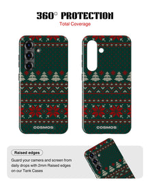 Samsung Galaxy S25 Tank Case | Textures (Evergreen Knit)