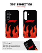 Samsung Galaxy S25 Tank Case | Formula 1 (F1 Flames)