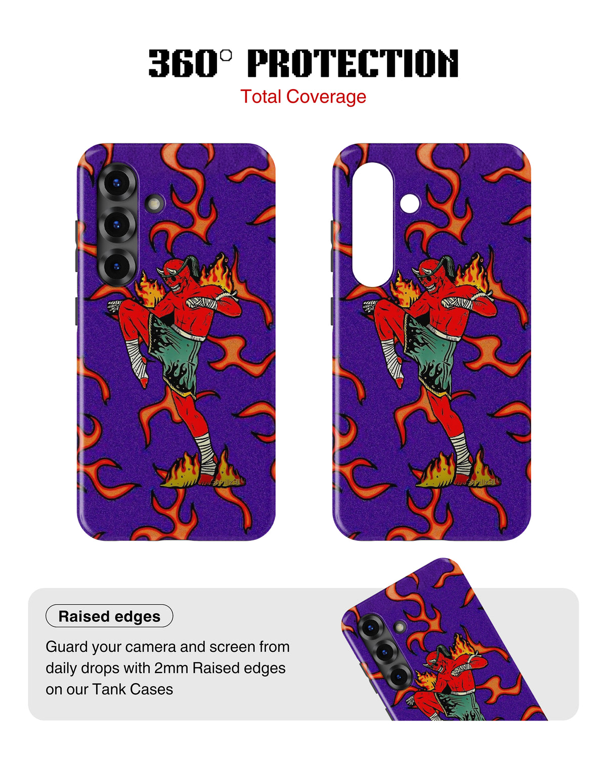 Samsung Galaxy S25 Tank Case | Modernism (Fire Runner)