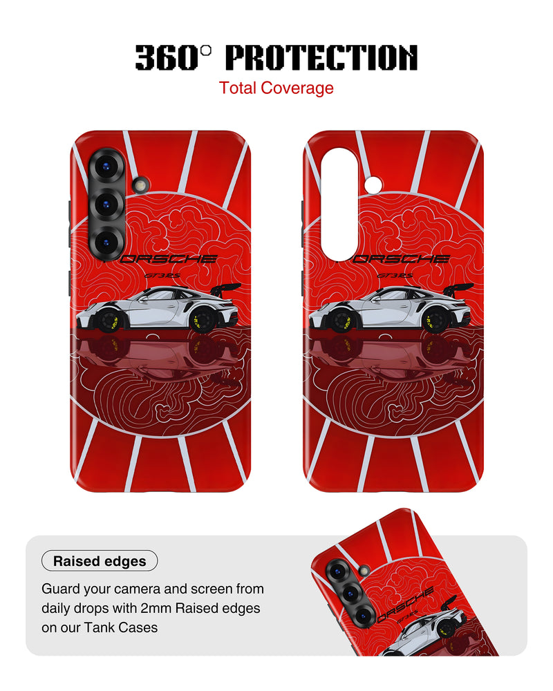 Samsung Galaxy S25 Tank Case | Sports Car (GT3 Pulse)