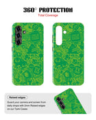 Samsung Galaxy S25 Tank Case | Modernism (Green Chaos)