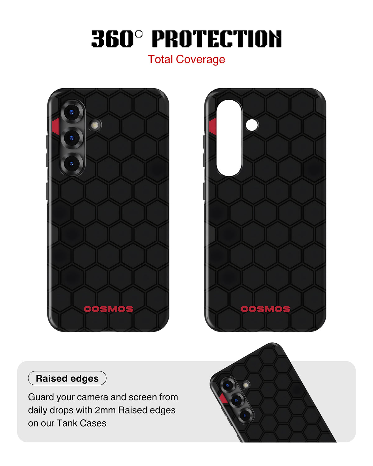 Samsung Galaxy S25 Tank Case | Textures (Hex Core)