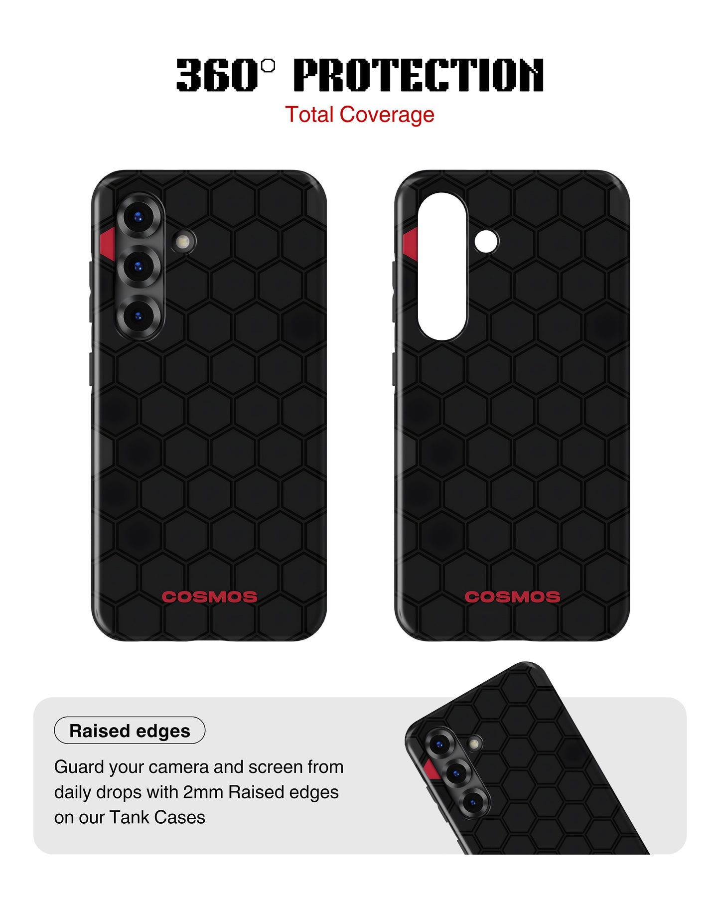 Samsung Galaxy S25 Tank Case | Textures (Hex Core)