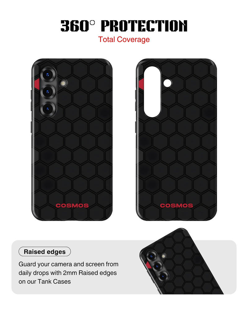 Samsung Galaxy S26 Tank Case | Textures (Hex Core)