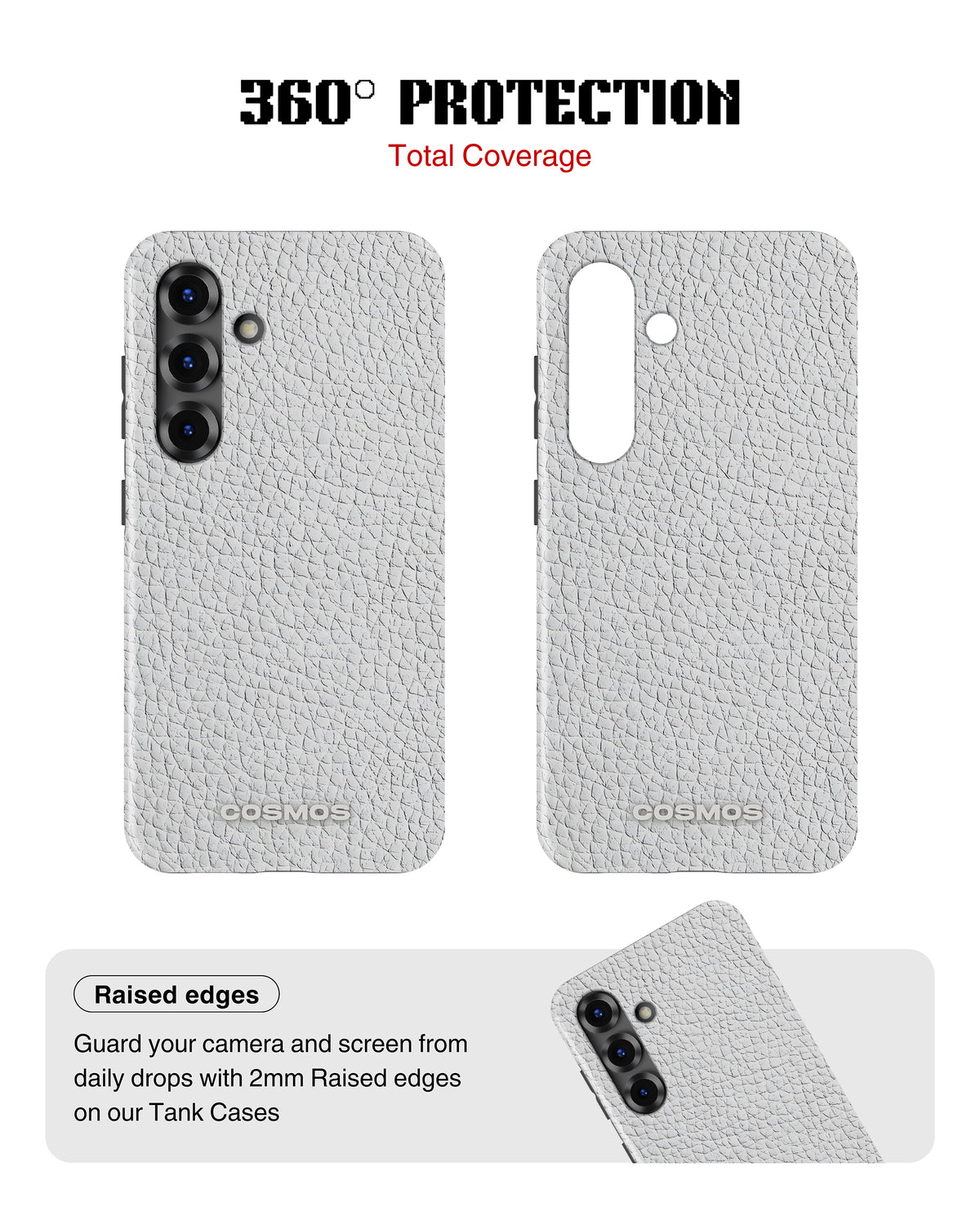 Samsung Galaxy S25 Tank Case | Textures (Ivory Grain)