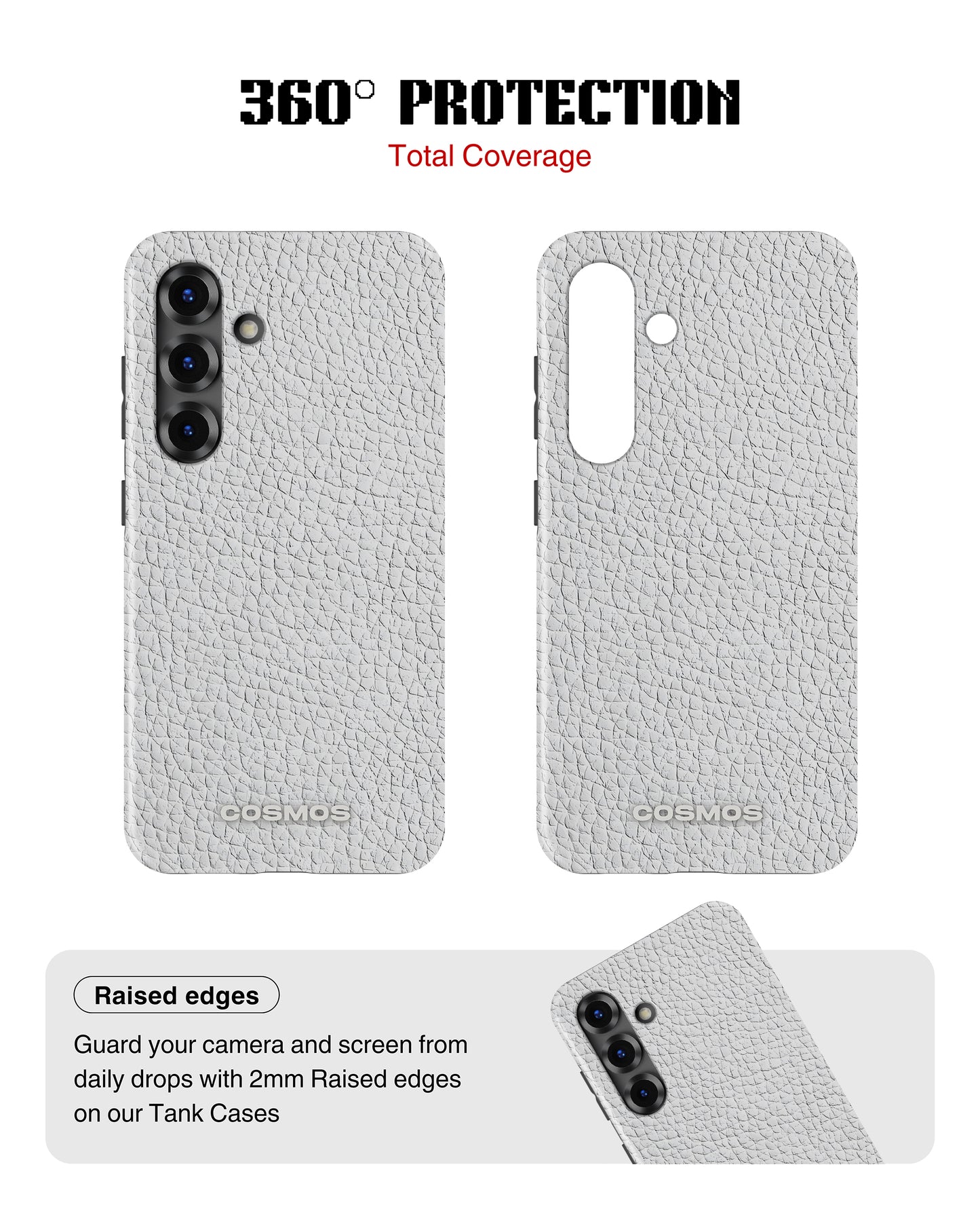 Samsung Galaxy S25 Tank Case | Textures (Ivory Grain)