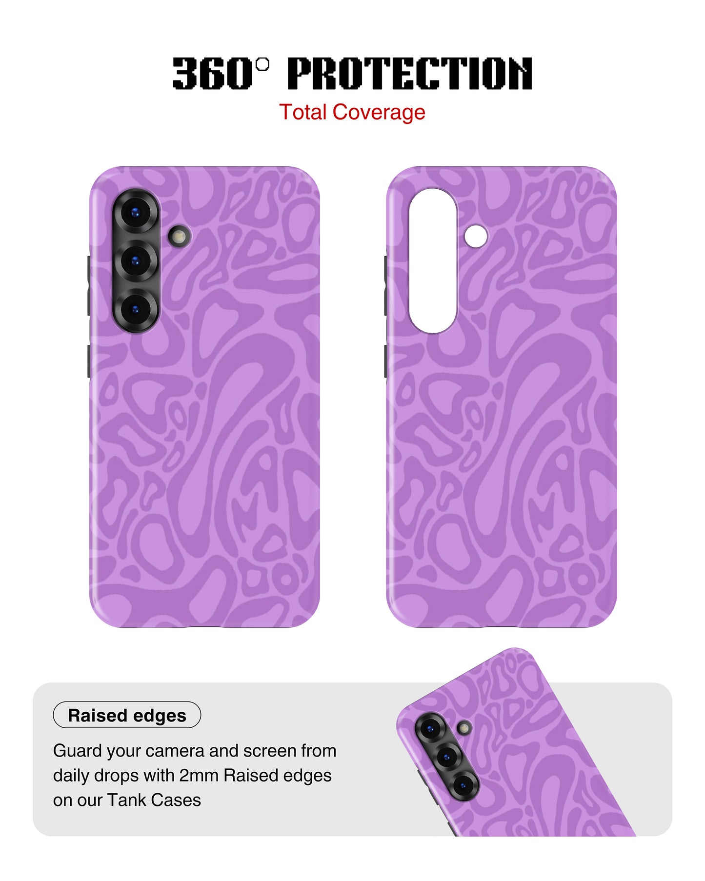 Samsung Galaxy S25 Tank Case | Modernism (Lilac Melt)