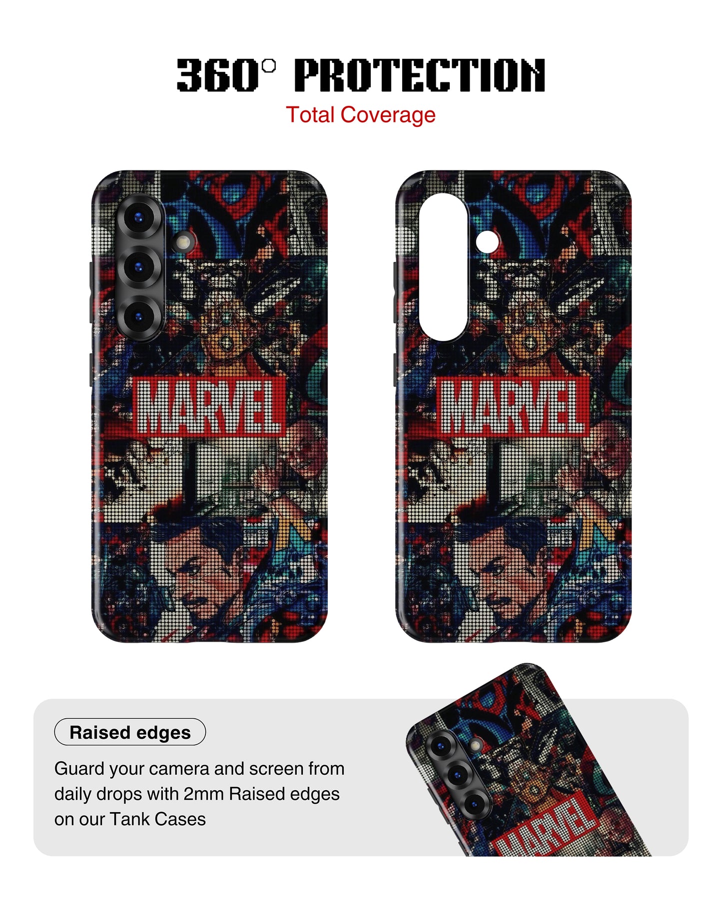 Samsung Galaxy S26 Tank Case | Superhero (Marvel Mosaic)
