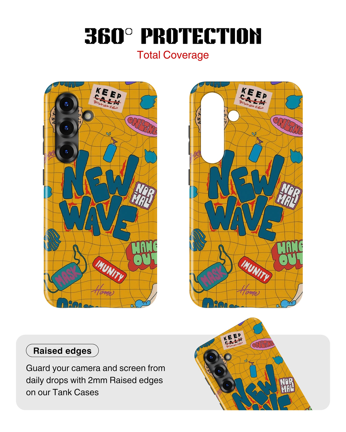 Samsung Galaxy S25 Tank Case | Modernism (New Wave)