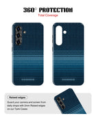 Samsung Galaxy S25 Tank Case | Textures (Ocean Stitch)
