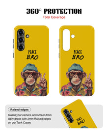 Samsung Galaxy S25 Tank Case | Modernism (Peace Bro)