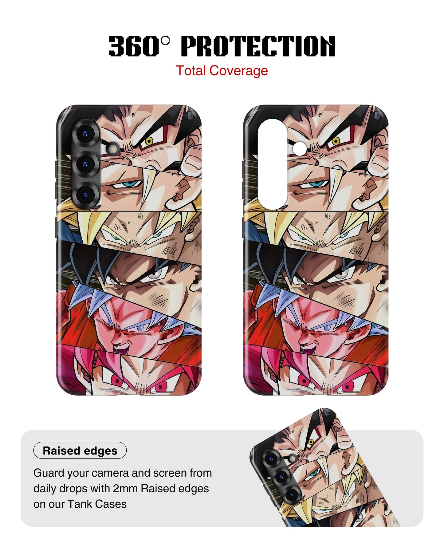 Samsung Galaxy S25 Tank Case | Anime (Saiyan Faces)
