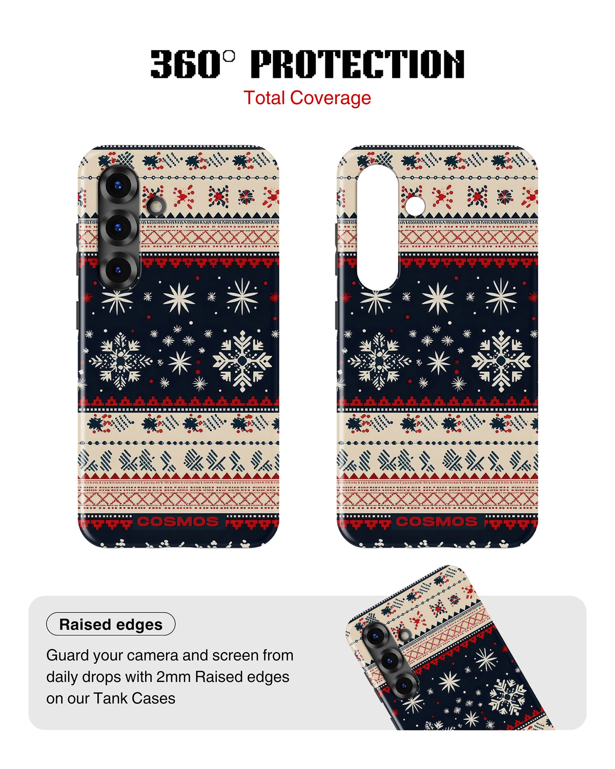 Samsung Galaxy S26 Tank Case | Textures (Snowfall Classic)