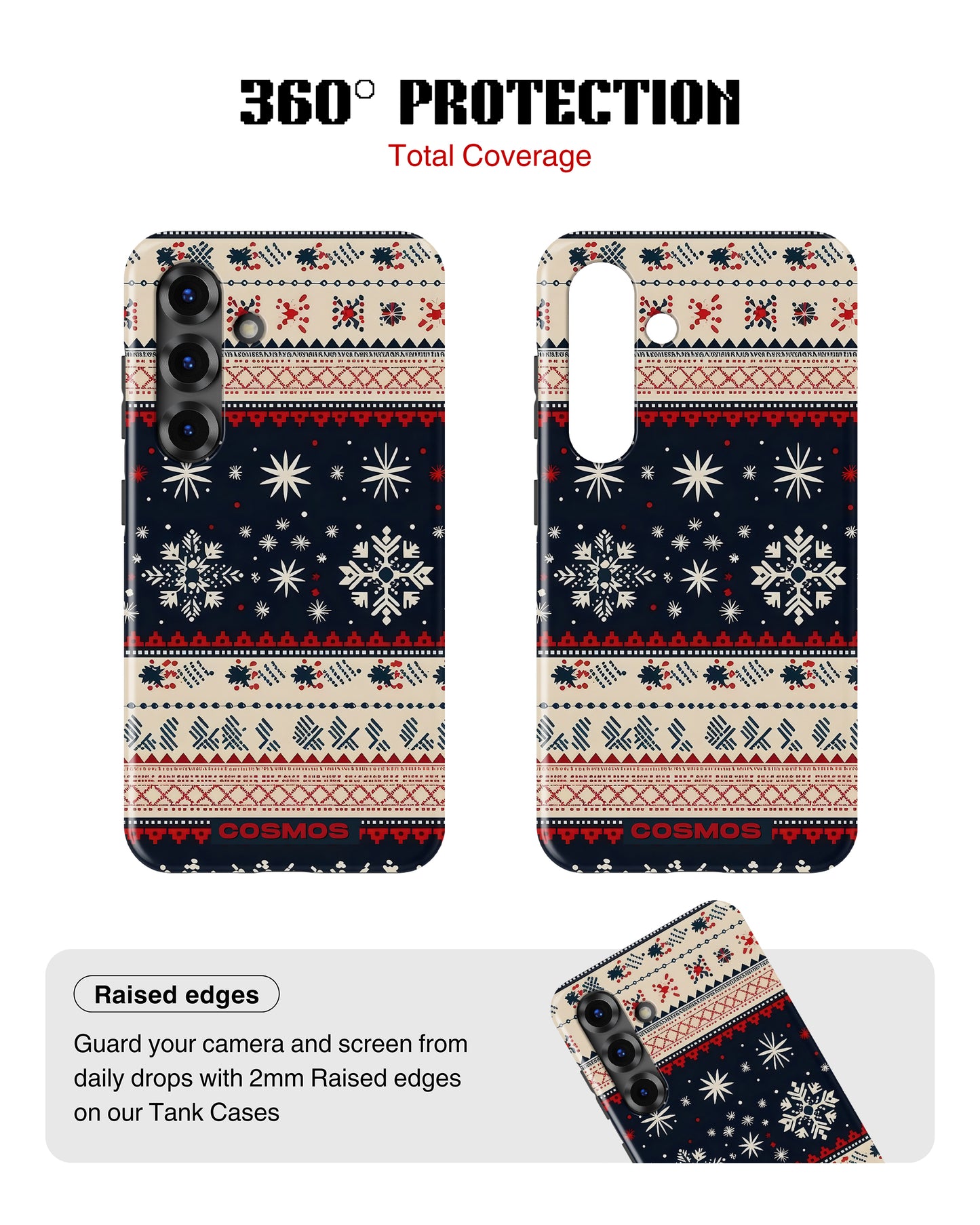 Samsung Galaxy S26 Tank Case | Textures (Snowfall Classic)