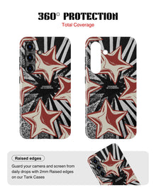 Samsung Galaxy S25 Tank Case | Modernism (Star Surge)