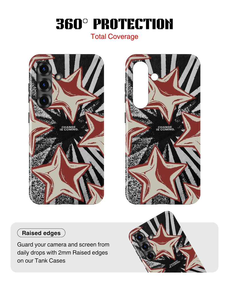 Samsung Galaxy S25 Tank Case | Modernism (Star Surge)