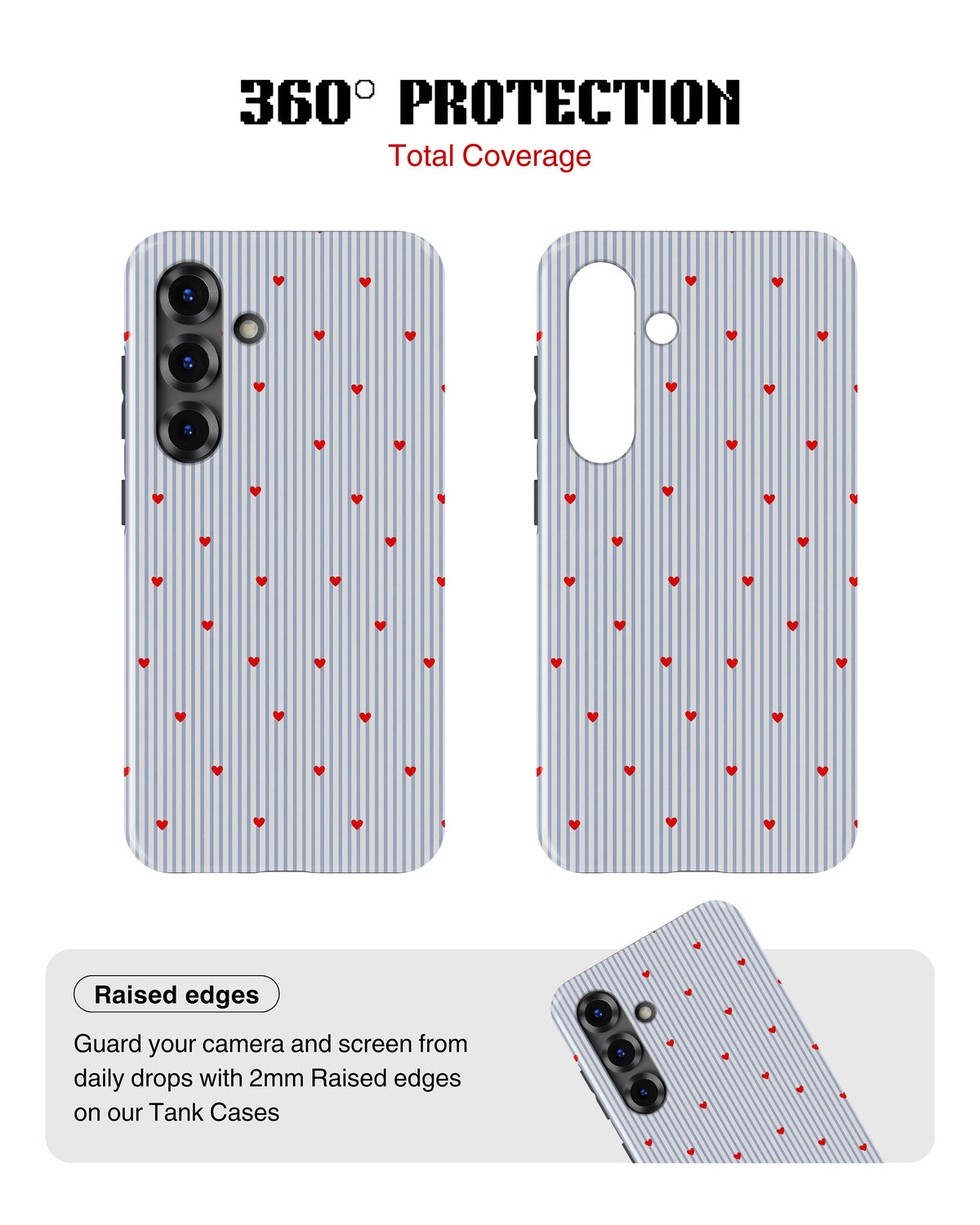 Samsung Galaxy S26 Tank Case | Girls Aesthetics (Sweet Stripes)