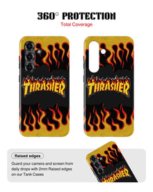 Samsung Galaxy S25 Tank Case | Modernism (Thrasher Flame)