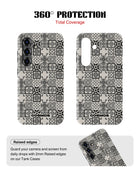 Samsung Galaxy S26 Tank Case | Textures (Vintage Mosaic)