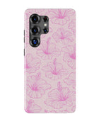 Samsung Galaxy S26 Ultra Tank Case | Girls Aesthetics (Blush Hibiscus)