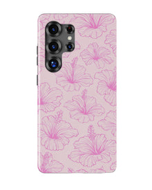 Samsung Galaxy S26 Ultra Tank Case | Girls Aesthetics (Blush Hibiscus)