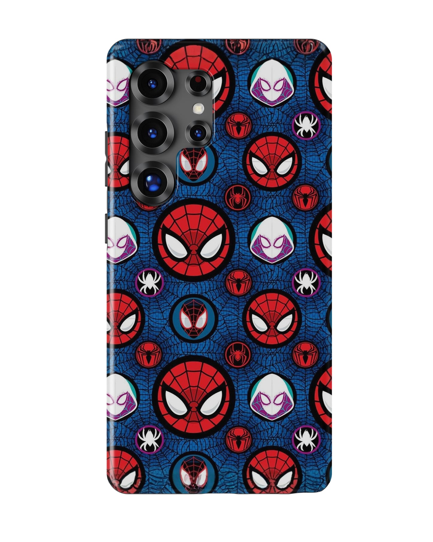 Samsung Galaxy S25 Ultra Tank Case | Superhero (Spider Icons)