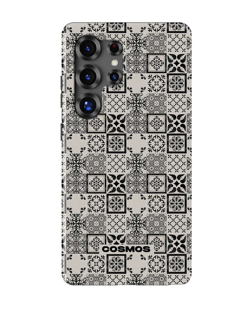 Samsung Galaxy S25 Ultra Tank Case | Textures (Vintage Mosaic)