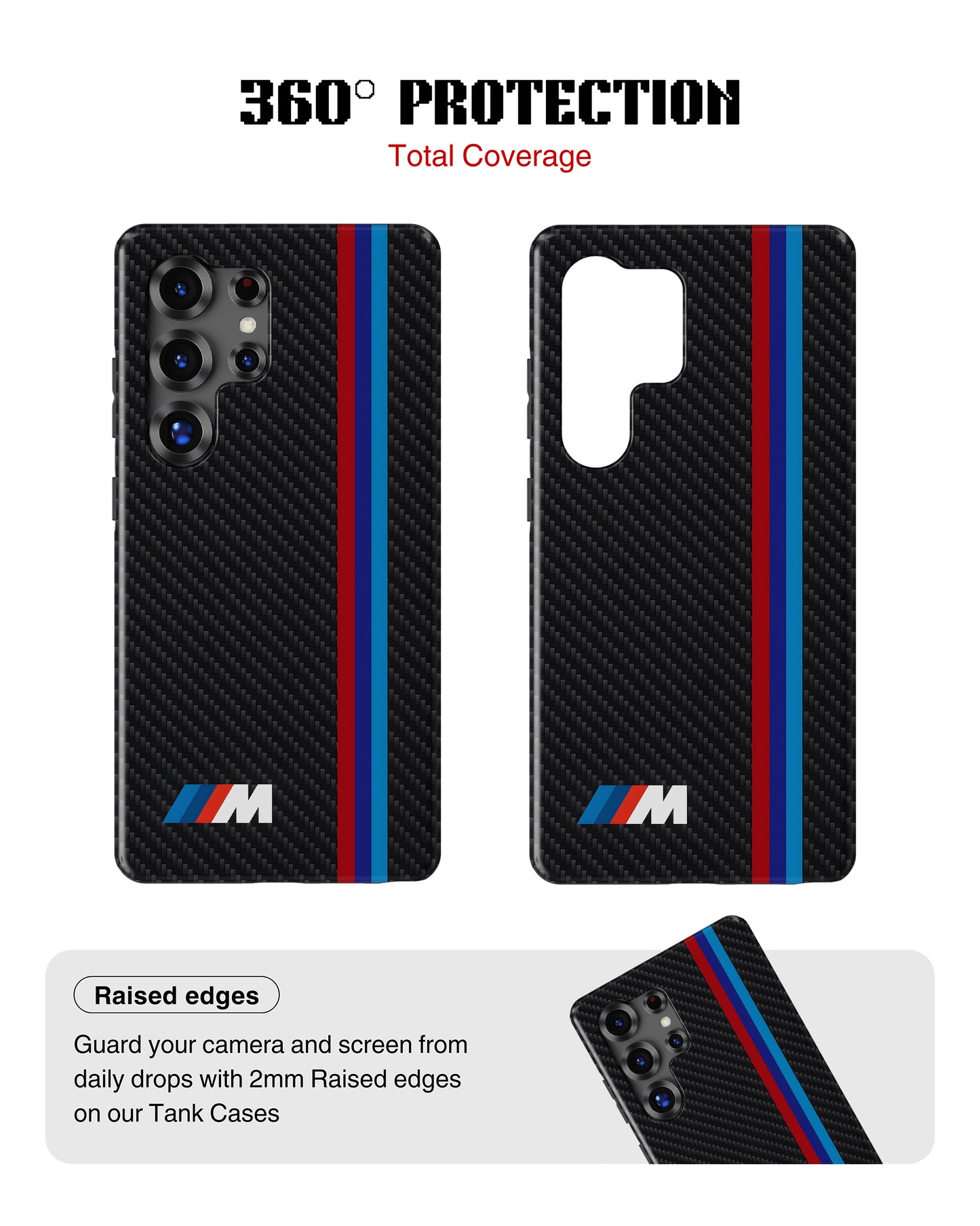 Samsung Galaxy S25 Ultra Tank Case | Sports Car (BMW Carbon)