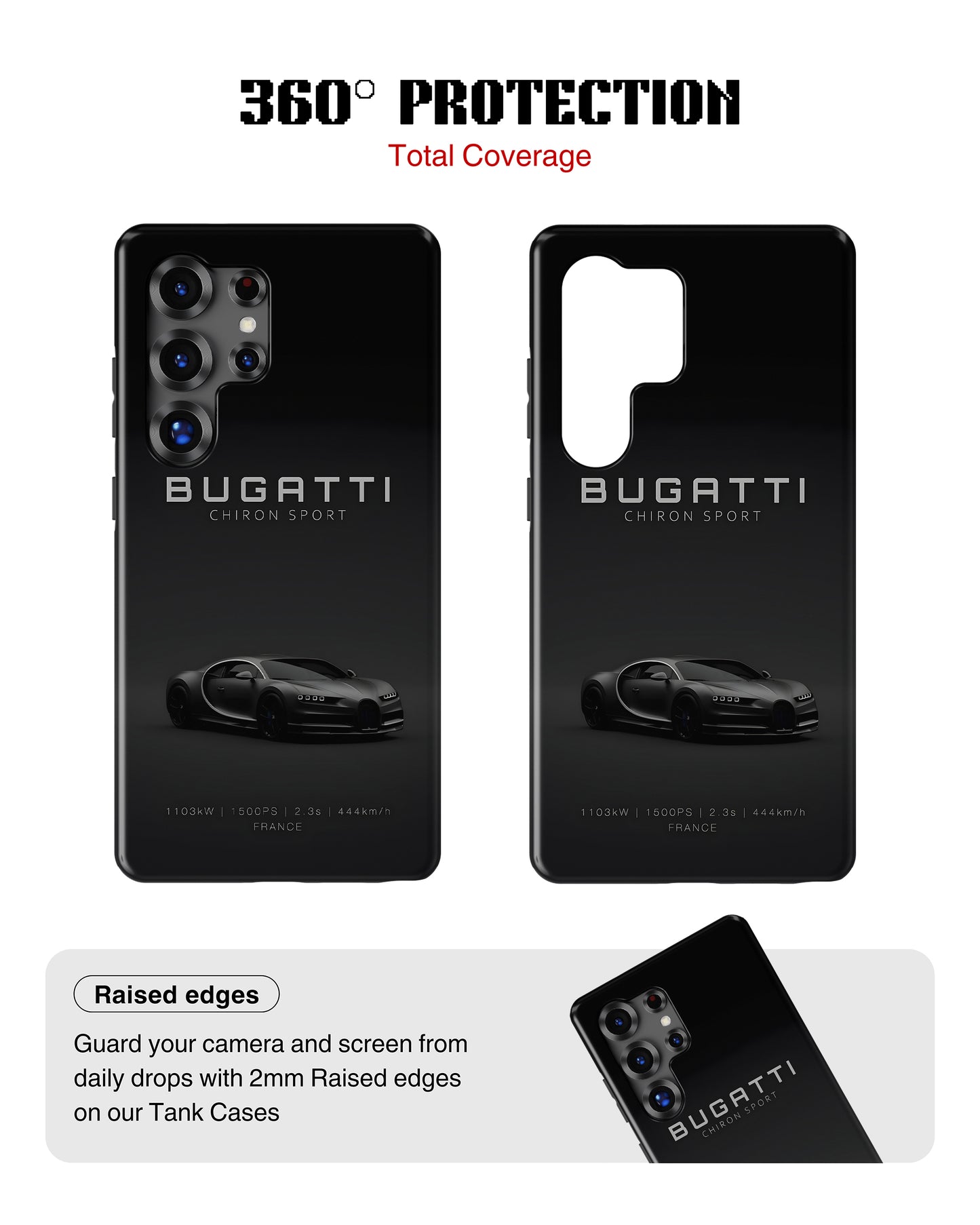 Samsung Galaxy S25 Ultra Tank Case | Sports Car (Bugatti)