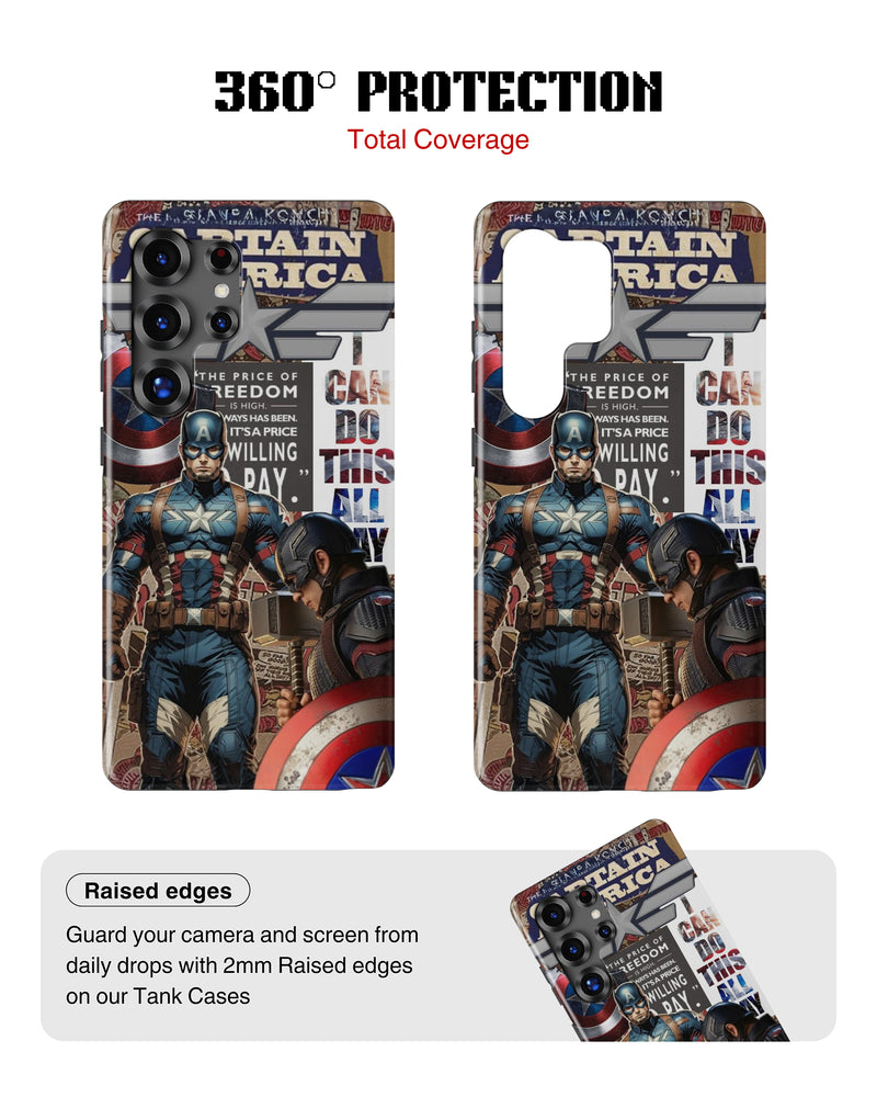 Samsung Galaxy S26 Ultra Tank Case | Superhero (Captain America Originals)