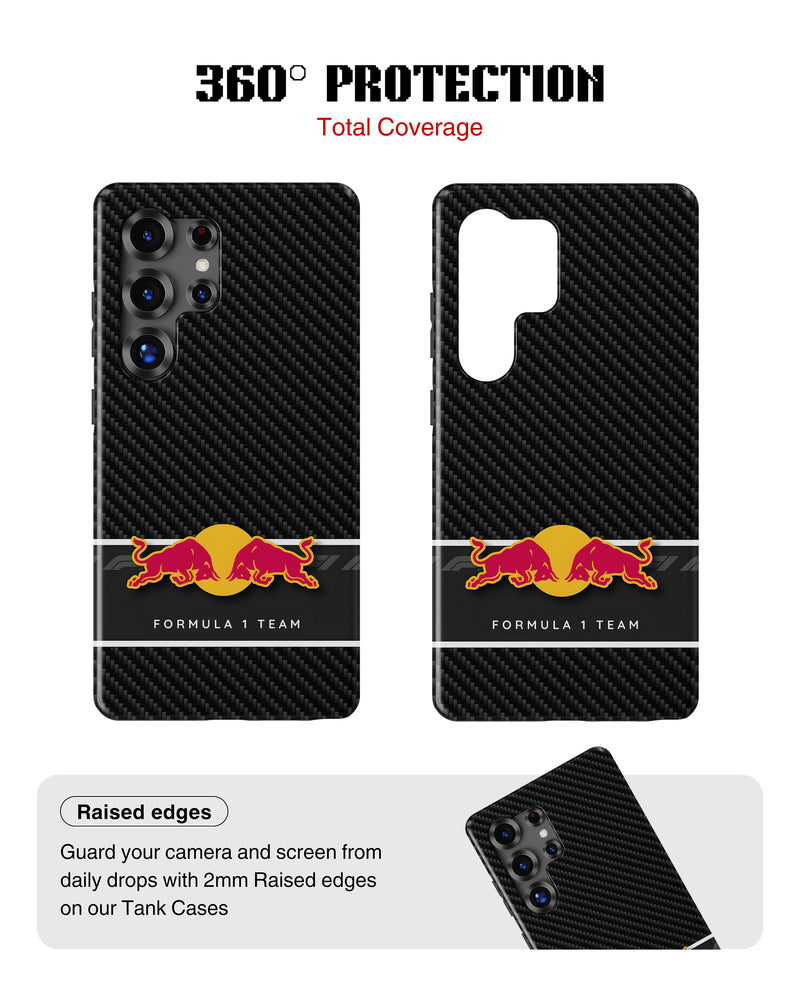 Samsung Galaxy S25 Ultra Tank Case | Formula 1 (Carbon Redbull)