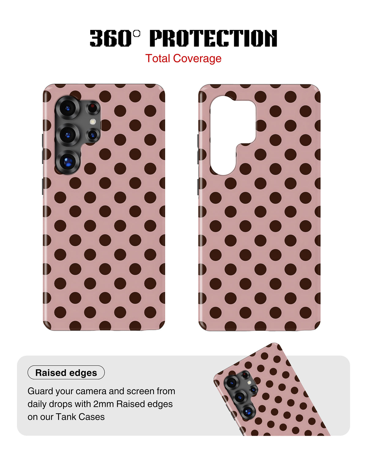 Samsung Galaxy S25 Ultra Tank Case | Girls Aesthetics (Choco Dots)
