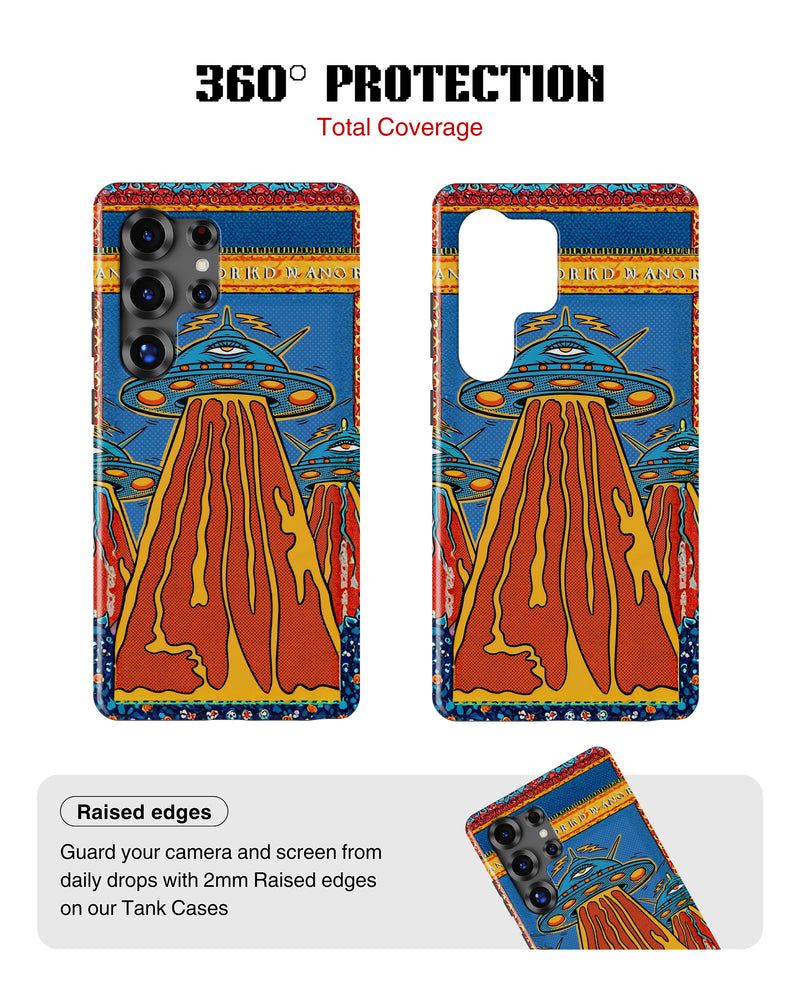 Samsung Galaxy S26 Ultra Tank Case | Modernism (Cosmic Invasion)