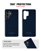 Samsung Galaxy S25 Ultra Tank Case | Textures (Deep Navy)