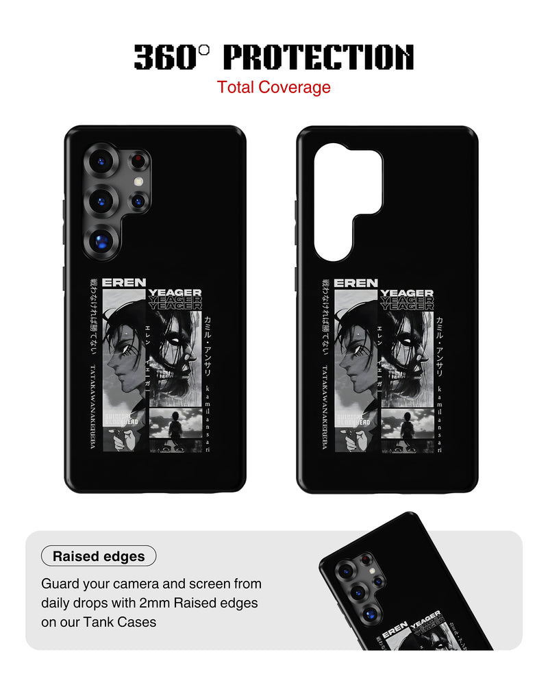 Samsung Galaxy S25 Ultra Tank Case | Anime (Eren Yeager)